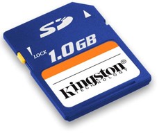 memoria SD 1GB kingston