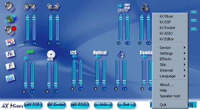 Driver Kx para SoundBlaster: Mixer