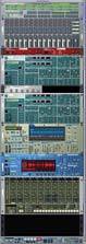 Reason: consola (mixer), con reverb y delay, dos sintetizadores (bass con phaser y sweep filtrado), sampler para piano, rex y m�quina de ritmos